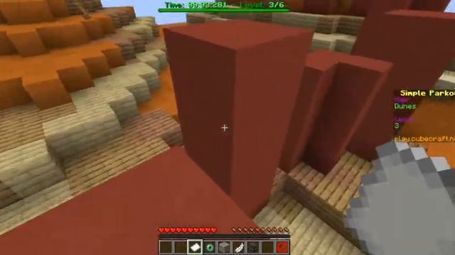 Minecraft Java Edition Cubecraft Parkour Arena and Dunes. смотреть онлайн