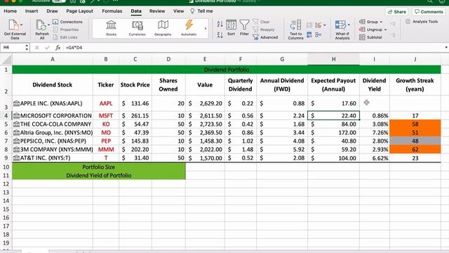 How to Build a Live Dividend Stock Portfolio with Microsoft Excel | Tutorial ? смотреть онлайн