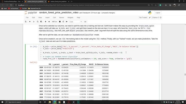 Predicting Stock Price Movement With Random Forests | Building the Model смотреть онлайн