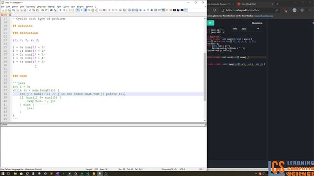 Coding Problem - Cyclic Sort смотреть онлайн
