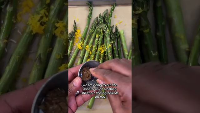 Parmesan Lemon Roasted Asparagus #recipe #healthandwellnesstips #recipes #asparagusrecipe