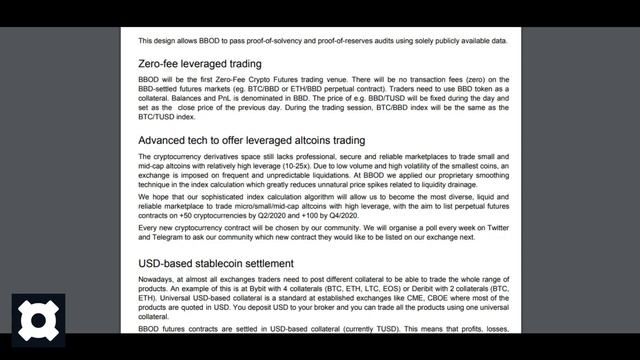 BBOD - First Zero fee Crypto Derivatives Exchange смотреть онлайн