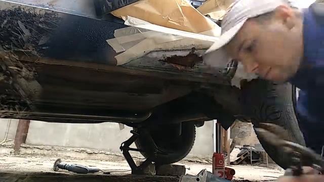 Славута, частичный ремонт порогов, кривыми руками. День 1-й