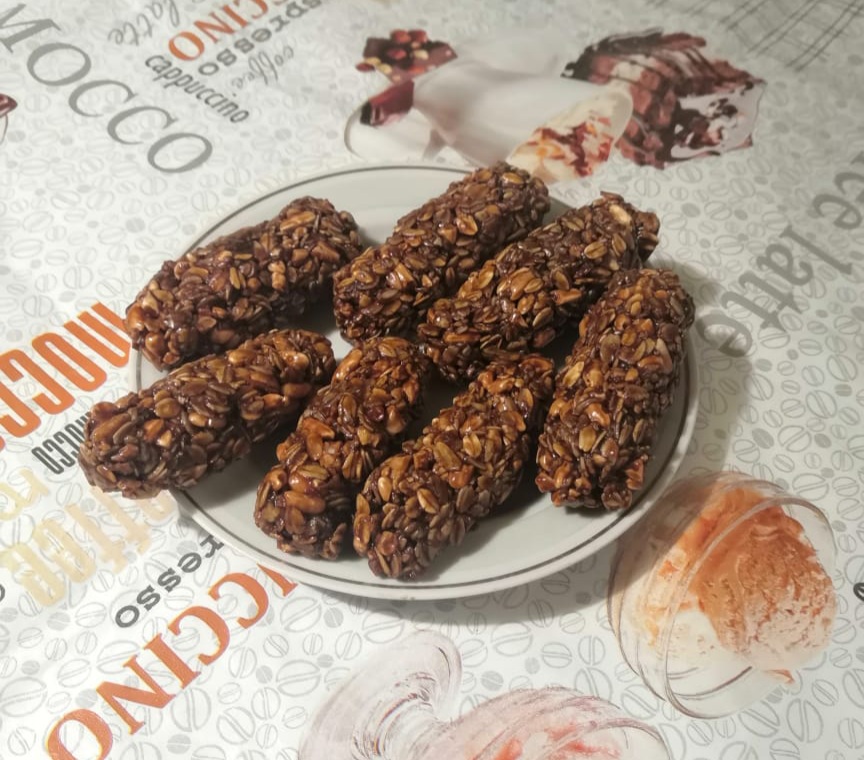 КОФЕЙНЫЕ ЭНЕРГЕТИЧЕСКИЕ БАТОНЧИКИ С ШОКОЛАДОМ