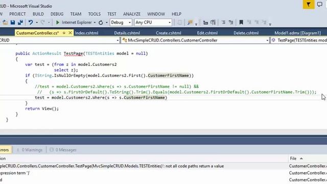 MVC Fix error Operator && cannot be applied to operands of type System Linq IQueryable and lamb смотреть онлайн