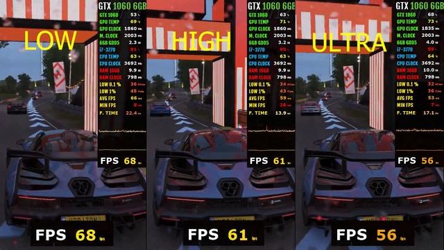 Forza Horizon 4 - GTX 1060 6gb - i5 3770 - Low High Ultra All Setting Test: This Was Unexpected!! смотреть онлайн