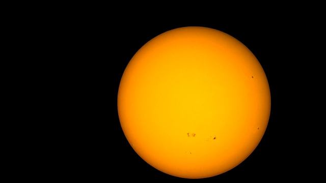 Пятна на Солнце (вид в телескоп) 9 сентября 2021 года смотреть онлайн