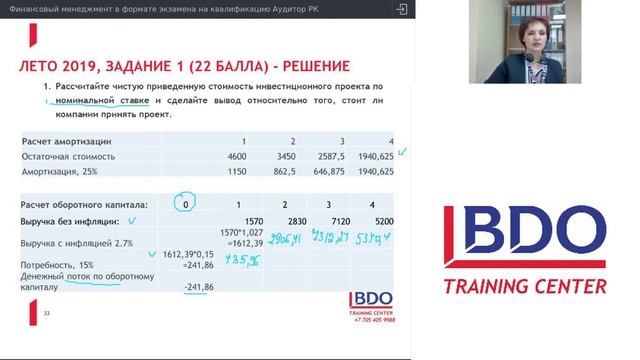 Финансовый менеджмент в формате экзамена на получение квалификации Аудитор РК смотреть онлайн