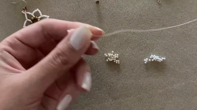 beaded flower earrings tutorial смотреть онлайн