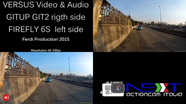 Gitup GIT2 VS Firefly 6S Audio & Video 4K 24fps смотреть онлайн