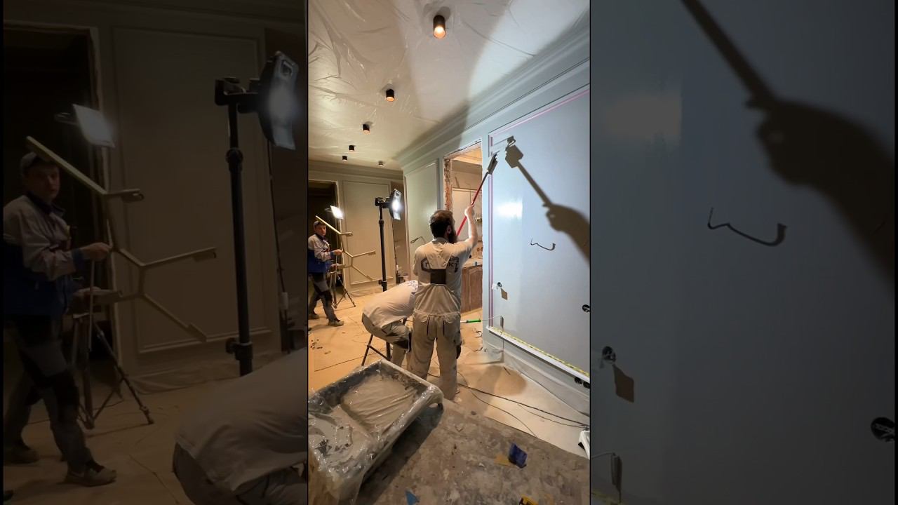 Покраска квартиры с полиуретановым декором | До - После смотреть онлайн