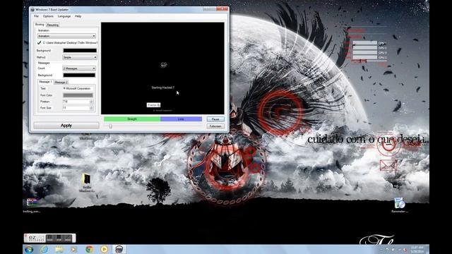 Windows 7 Custom Boot Animation смотреть онлайн