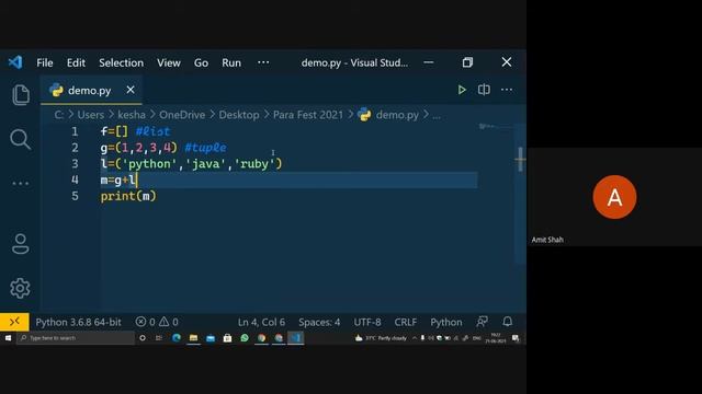 PARAFEST - Free Python Course - Day 10 - Class and List functions смотреть онлайн