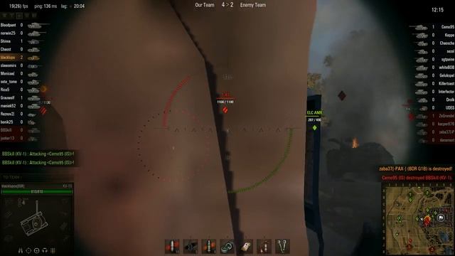 WOT: Siegfried Line - KV-1S - 6 frags - Top Gun, Sniper, смотреть онлайн