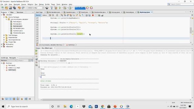 Java Arrays смотреть онлайн