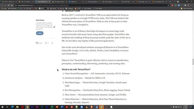 Data Analytics 1 - Unit 10 Overview of Python Libraries - Spring 2021 смотреть онлайн