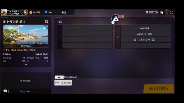 Cs Squad Tournament Free Fire MAX : 😍 Excited stream | Playing Squad | Streaming with Turnip смотреть онлайн