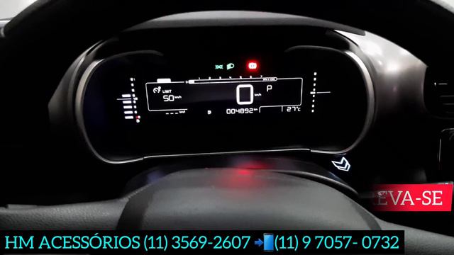 CITROEN C4 CACTUS MODULO DE SUBIDA DOS VIDROS E FITA NEON NO PAINEL