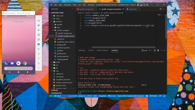 Exception: Gradle task assembleDebug failed with exit code 1 смотреть онлайн