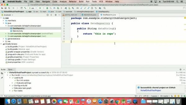 GIT Version Control VCS Android Studio with Github