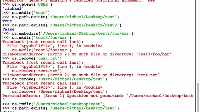 Python 101: Episode #16 - The os module смотреть онлайн
