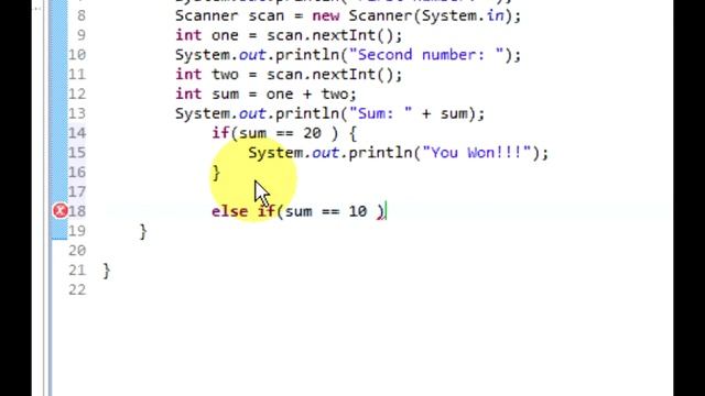 3 - If, Else If and Else Statements in Java смотреть онлайн