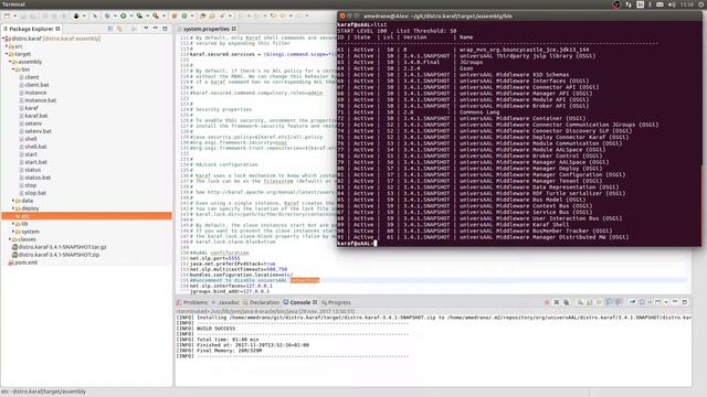 Using karaf to run universAAL IoT смотреть онлайн