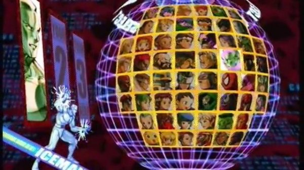 Marvel Vs. Capcom 2 All characters select screen