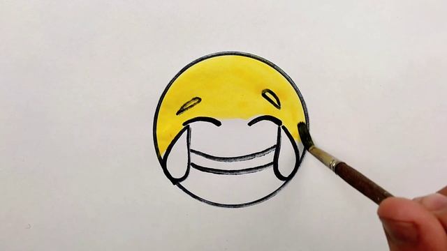 How to draw emoji for kids | Рисуем смайлик для детей |Bolalar uchun rasm Smiley смотреть онлайн