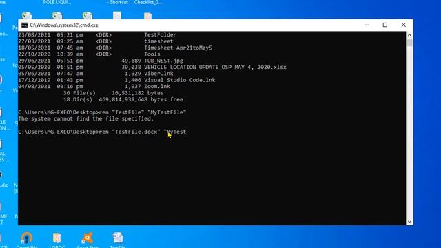 How to Rename File and Folder Using Windows Command Line смотреть онлайн