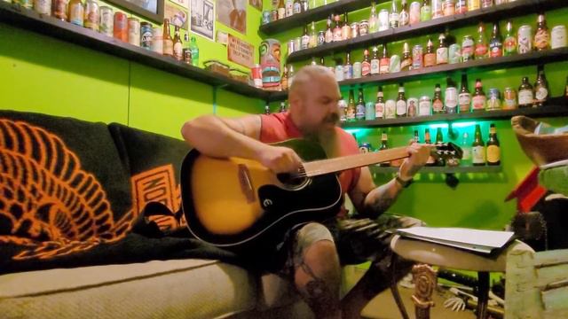 That's Alright Mama Cover. New Epiphone DR-100. смотреть онлайн