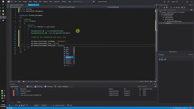 Как программно создать документ на языке С# и платформе .NET с помощью Document Builder смотреть онлайн