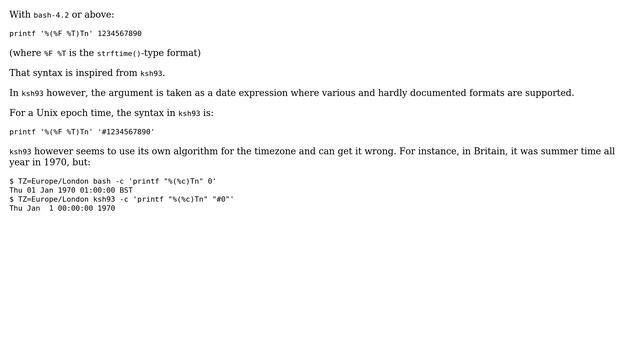 Unix & Linux: How do I convert an epoch timestamp to a human readable format on the cli? смотреть онлайн