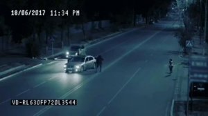 Ангел спас человека на дороге