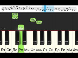 Егор Крид - Самая Самая (легкая песня одним пальцем на пианино + ноты)