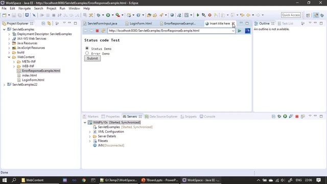 Status Code by setStatus & sendError | JavaEE Wildfly Servlet Tutorial #07 смотреть онлайн