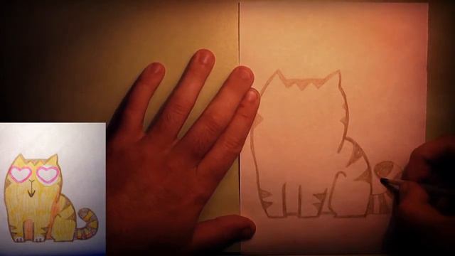 Рисуем кота из ВК How to draw funny cat 4 смотреть онлайн