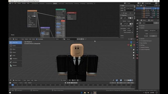 SIMPLE ROBLOX GFX TUTORIAL WITH RIG/Blender 2.8 2020 смотреть онлайн