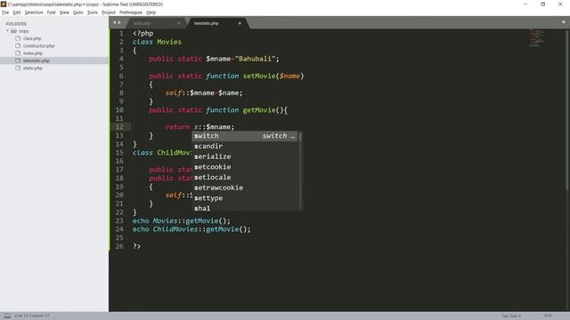 Late Static Binding In PHP | Inheritance in php | Object Oriented PHP tutorial | Axixa Technologies смотреть онлайн