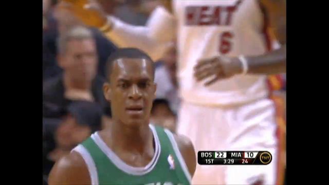 Rajon Rondo Huge Slam over Chris Bosh November 11, 2010 смотреть онлайн