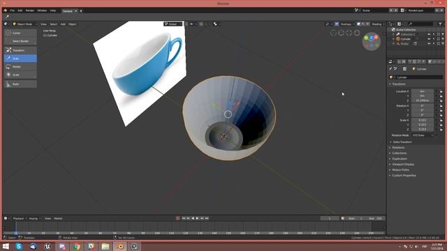 Моделимо чашку в Blender смотреть онлайн