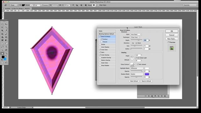 Add styles / layer effects to Photoshop custom shapes tutorial смотреть онлайн