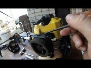 Тример Huter GGT 1000S не стал работать причина и регулировка