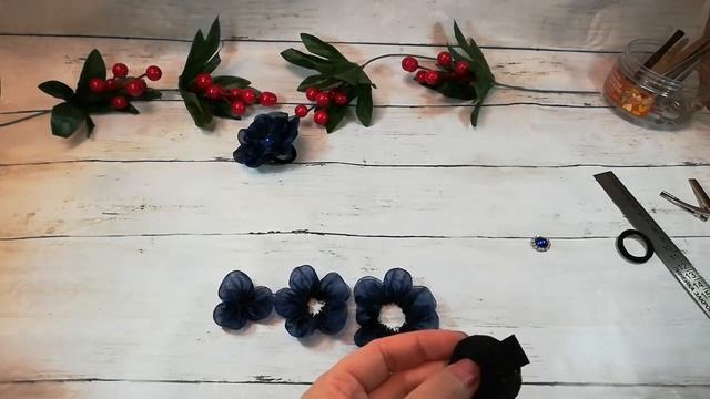 БАНТИКИ ЦВЕТОЧКИ ИЗ ОРГАНЗЫ.? смотреть онлайн