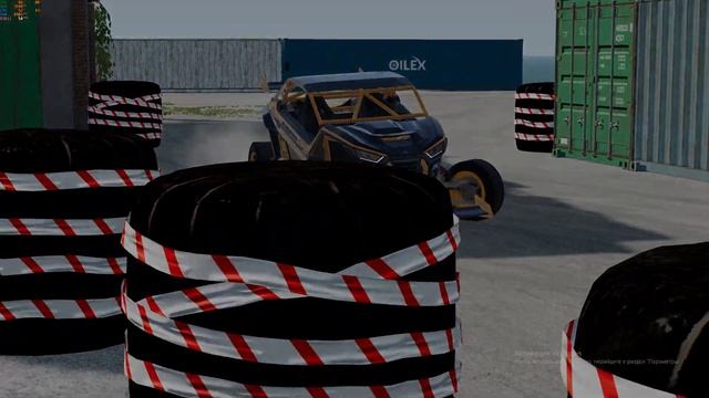BeamNG.drive Прохожу сценарии гонка на время в порту смотреть онлайн