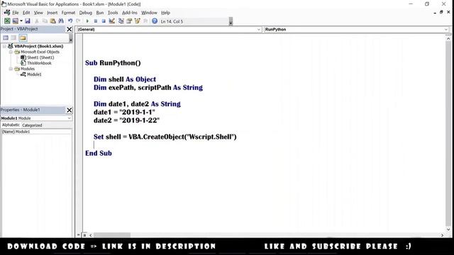 Run Python Script from Excel VBA смотреть онлайн
