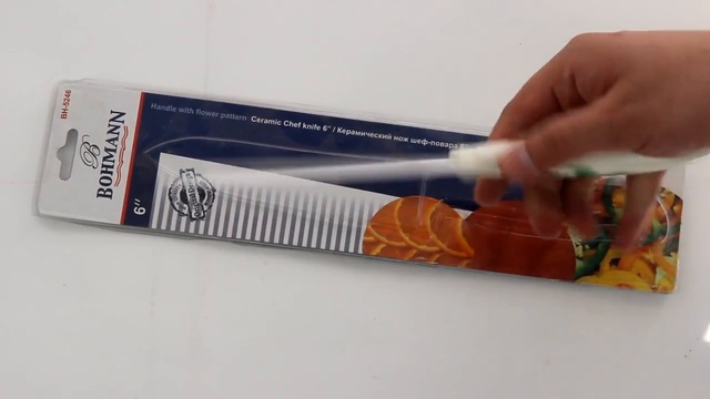 Обзор «Нож керамический "Bohmann", длина лезвия 15,5 см, цвет белый» смотреть онлайн