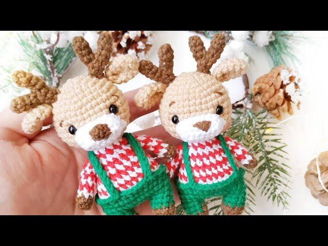 мастер класс: рождественский олень крючком. Амигуруми смотреть онлайн