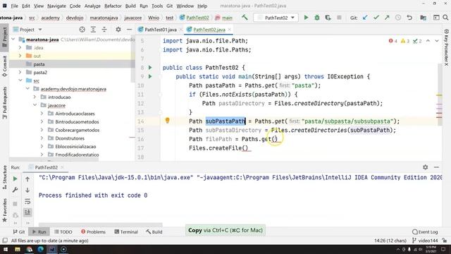 145 - Classes Utilitárias - NIO pt 02 - Path, Paths, Files pt 02 смотреть онлайн