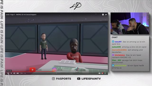 PA Sports REAGIERT auf AMONG US mit Deutschrappern - sinDC Folge 9😂 | PA Sports Stream Highlights смотреть онлайн
